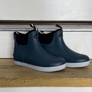 LFH men’s Navy Ankle Boots with light grey Soles